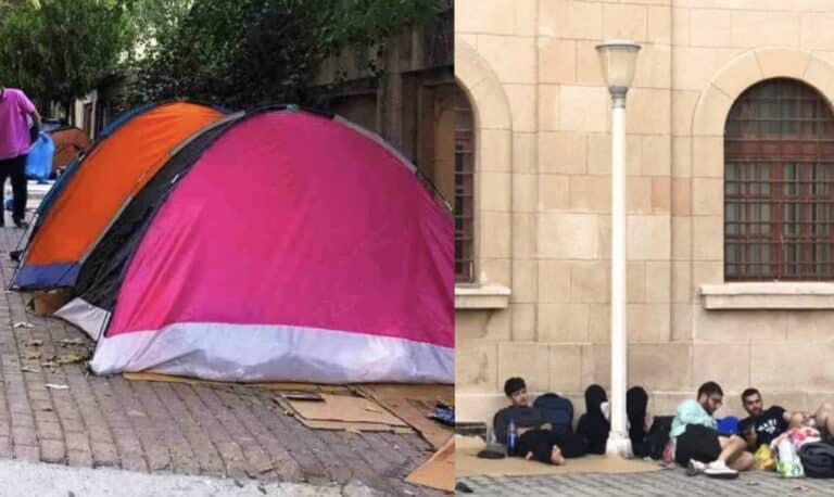 Ρόδος: Eκατοντάδες μετανάστες έχουν στήσει σκηνές στους δρόμους