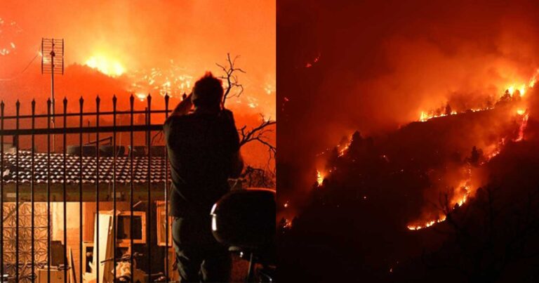 Πύρινος εφιάλτης στο Ξυλόκαστρο: Τρία τα βασικά μέτωπα, έπεσαν οι άνεμοι – Στη «μάχη» 570 πυροσβέστες