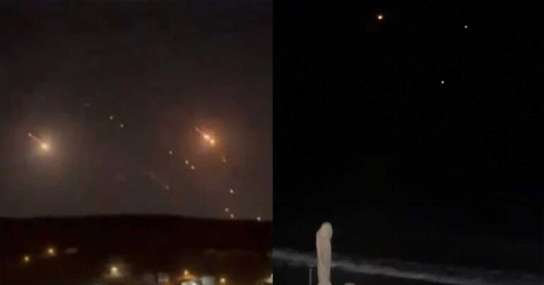 Βίντεο: Ορατή από την Λεμεσό η πυραυλική επίθεση που εξαπέλυσε το Ιράν κατά του Ισραήλ και οι αναχαιτίσεις από το Iron Dome