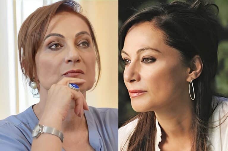 Η Φιλαρέτη Κομνηνού φωτογραφίζει την εγγονή της