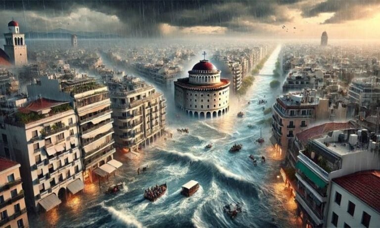 Έτσι θα έμοιαζε η Θεσσαλονίκη αν αντιμετώπιζε πλημμύρες όπως η Βαλένθια – Τpομακτικές εικόνες