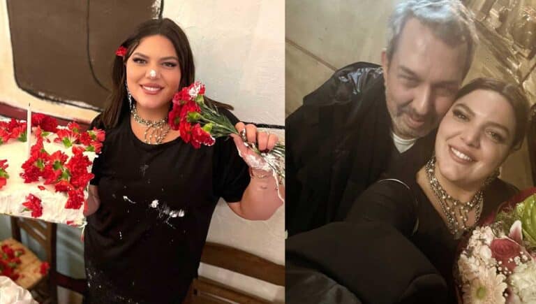 Δανάη Μπάρκα: Τα λαμπερά γενέθλια και η ανθοδέσμη από γυναίκα που σχολίασε η παρουσιάστρια