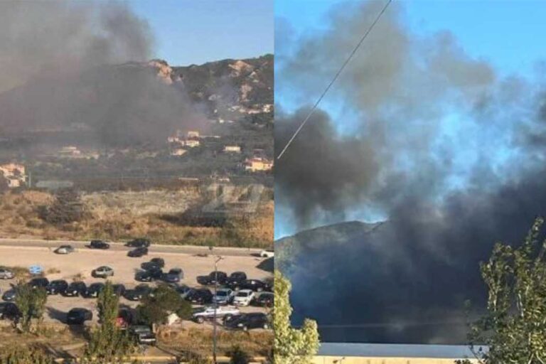 EKTAKTO –  Μεγάλη φωτιά δίπλα από σπίτια – Συναγερμός στην Πυροσβεστική
