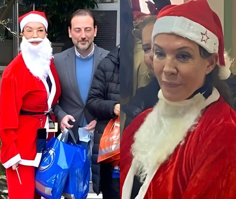 Βάνα Μπάρμπα: Ντύθηκε Άγιος Βασίλης και μοίρασε δώρα σε ασθενείς στο Νοσοκομείο Μεταξά
