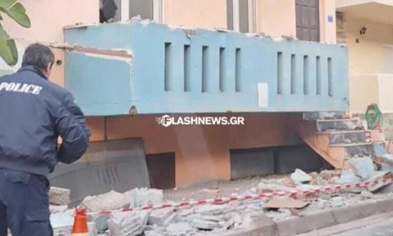 Από θαύμα δεν θρηνήσαμε θύματα – Κατέρρευσε ολόκληρο μπαλκόνι από πολυκατοικία
