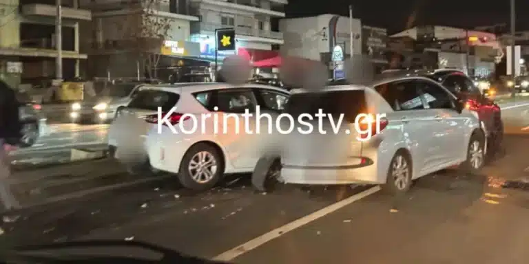 Καραμπόλα 5 αυτοκινήτων στη Λεωφόρο Αθηνών – Δεν υπάρχουν αναφορές για τραυματίες