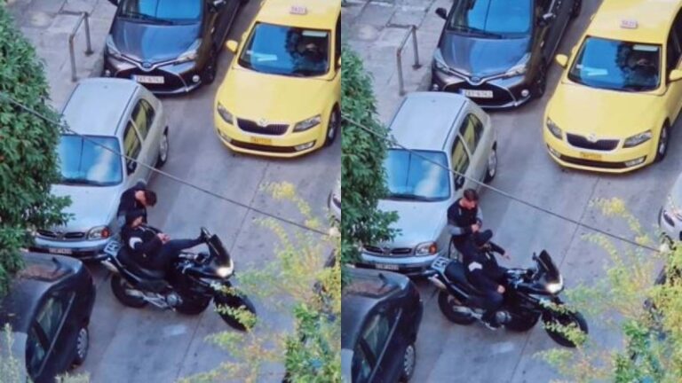 Καλλιθέα: Τυπάς με μηχανή κλείνει τον δρόμο σε ταξιτζή και δεiχνει τα @@@ του!