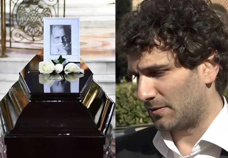 Κηδεία Κώστα Χαρδαβέλλα: «Λύγισε» ο γιος του, Κωνσταντίνος – «Ξέρω ότι είναι εκεί πάνω και μας βλέπει»