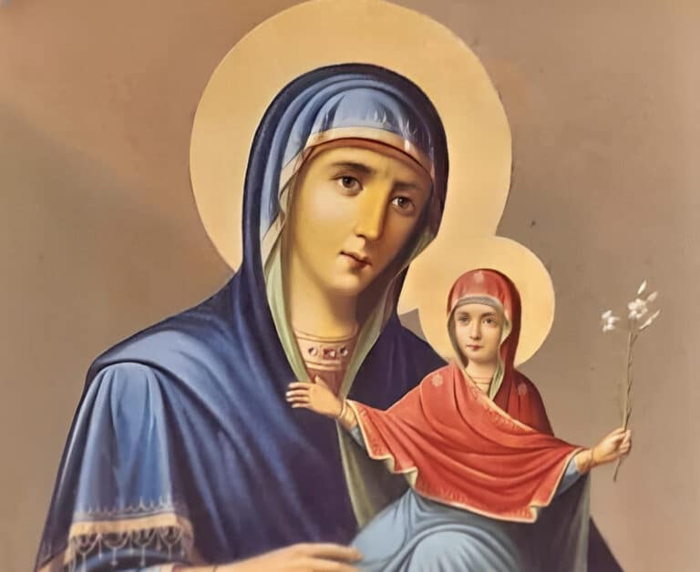 Μην κλαις. Έχω την Αγία Άννα μαζί μου