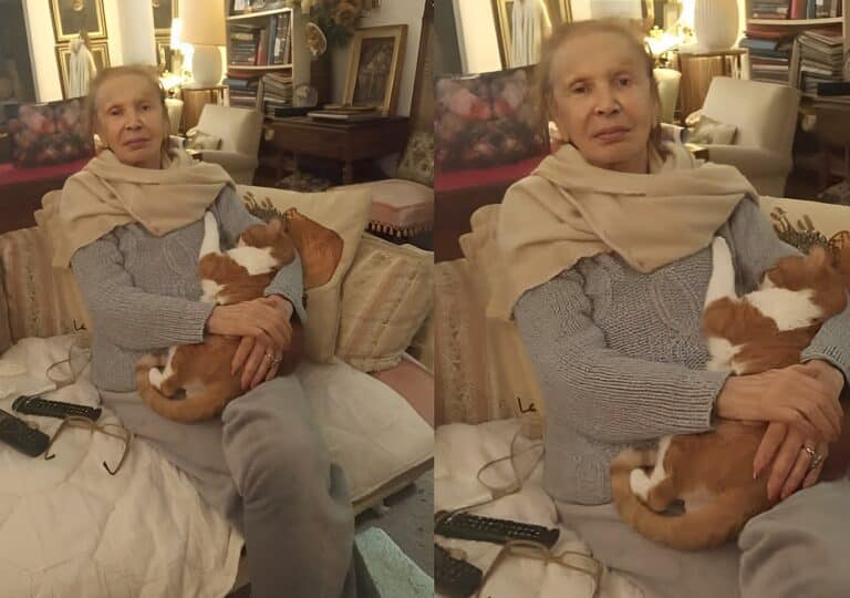 Σπουδαία, αξιόλογη και πολυαγαπημένη Ελληνίδα ηθοποιός στα 90 της χρόνια με τον αγαπημένο της γάτο  