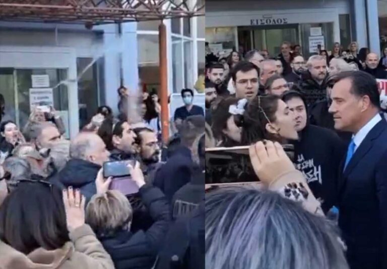 Μπουγέλωσαν τον Άδωνι Γεωργιάδη στην Άρτα