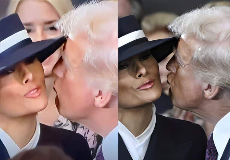 Χαμός με τον Τραμπ – Πήγε να φιλήσει την Μελάνια και τον σταμάτησε το καπέλο της