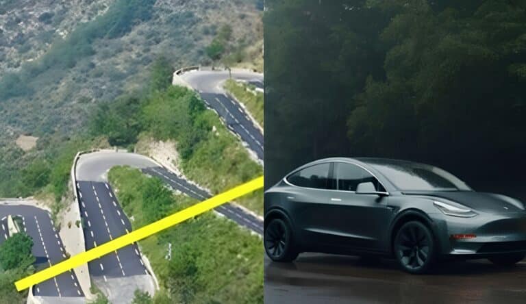 Γιατί να μην φτιάξουν μια ευθεία για να εξοικονομήσουν κόστος σε έναν δρόμο που οδηγεί στο βουνό