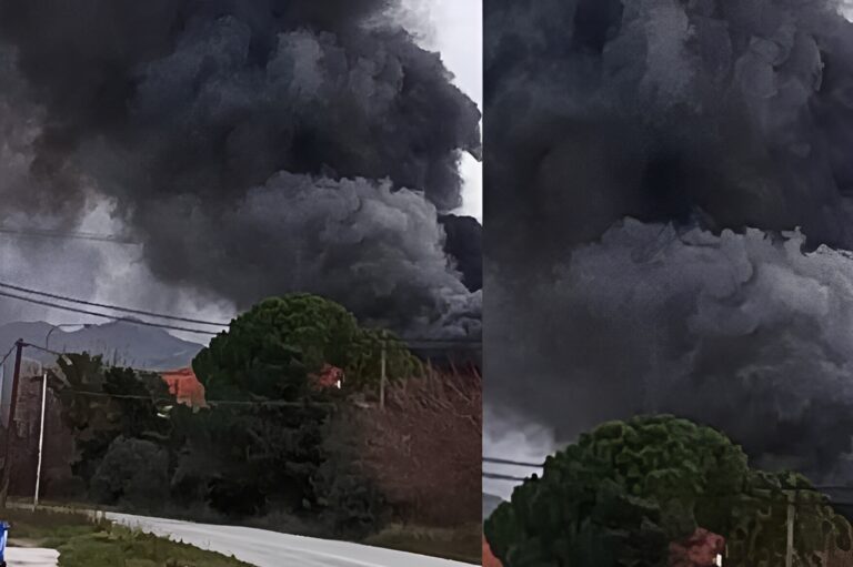 Κόλαση φωτιάς σε ελληνικό νησί – Κάηκαν 40 αυτοκίνητα και ένα λεωφορείο – Τρεις τραυματίες