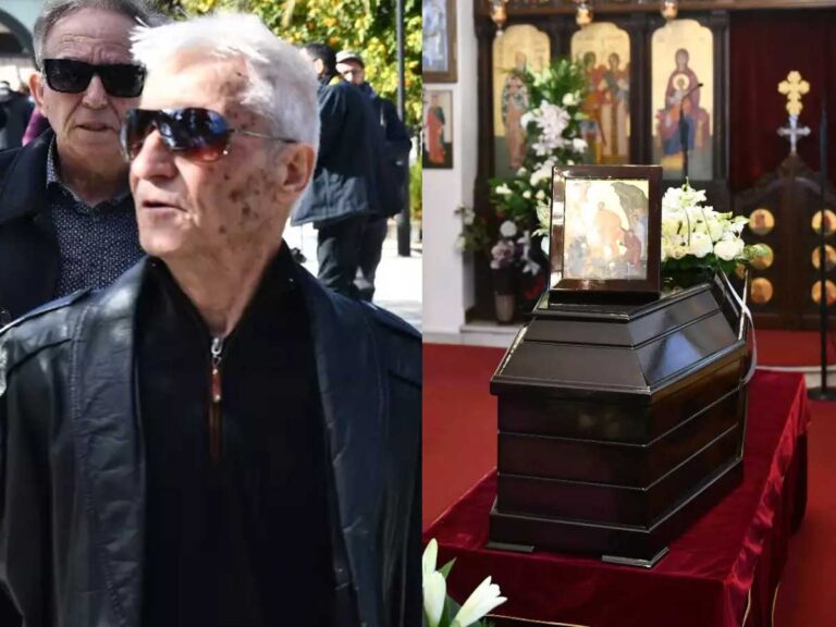 Κηδεία Καίτης Γκρέυ: Συγκινημένος ο γιος της στο τελευταίο «αντίο»