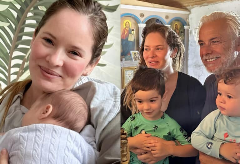 Ανίτα Μπραντ: Ποζάρει αγκαλιά με τον 3,5 μηνών γιο της