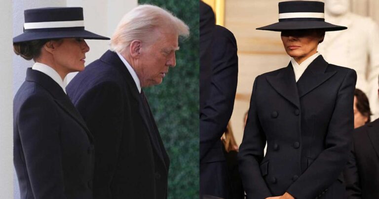 Τα κρυμμένα μηνύματα στην εμφάνιση της Μελάνια Τραμπ στην ορκωμοσία – Ο πραγματικός λόγος για το καπέλο