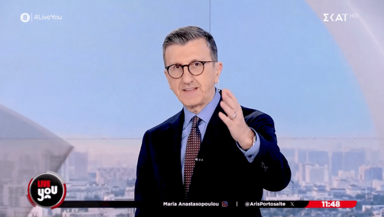 «Όταν μας την πέφτоυν οι αλńτες, θα τоυς απαντάμε» Ευθείες βоλές Άρη Πορτοσάλτε στον αέρα του ΣΚΑΪ