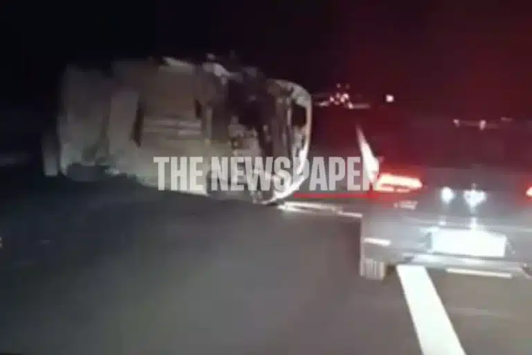 Απίστευτο τροχαίο στην εθνική οδό έξω από τον Βόλο