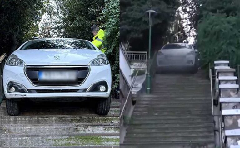 Κατέβηκε σκαλοπάτια στου Γκύζη με το αυτοκίνητό του – «Δεν μπορούσε να σταθεί στα πόδια του από το ποτό»