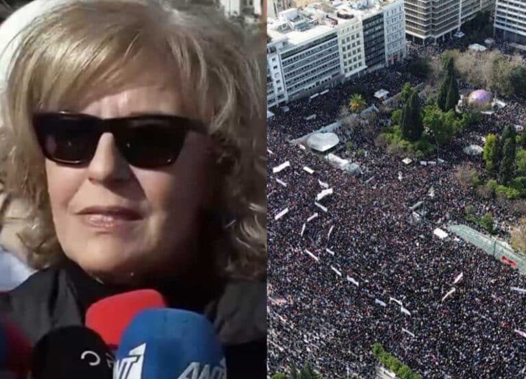 Συγκλονίζει η Μάγδα Φύσσα για τα Τέμπη – «Για μια στιγμή χάσαμε κι εμείς το οξυγόνο, σκεφτείτε αυτά τα παιδιά τι έζησαν»