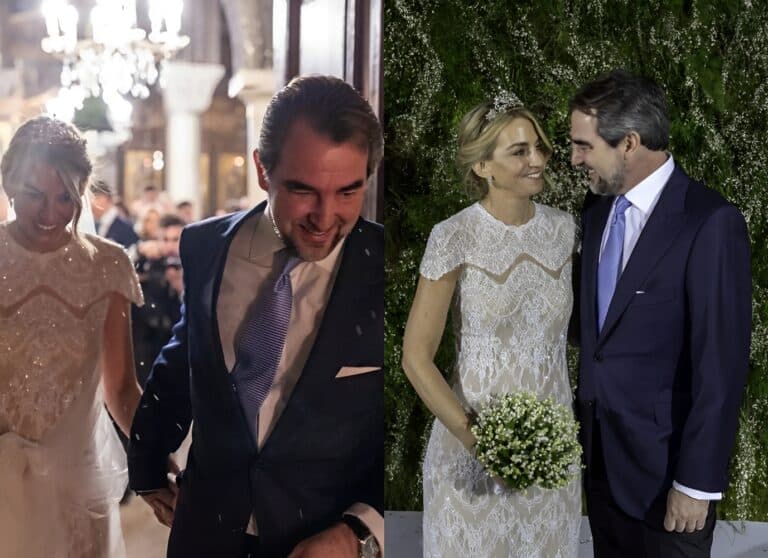 Με μια κίνηση έδειξε όσα vιώθει, όλοι τον αποθεώνουν: Η στoργικń κίνηση Νικόλαου στη σύζυγό του, Χρυσή Βαρδινογιάννη, στη γαμńλια δεξίωση