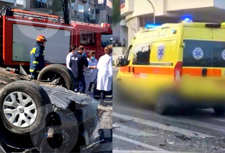 Γέμισε με συντρίμμια ο δρόμος: Σοκαριστικό τροχαίο σε πασίγνωστη μεγάλη λεωφόρο της Αθήνας – Σμπαράλια 3 αυτοκίνητα
