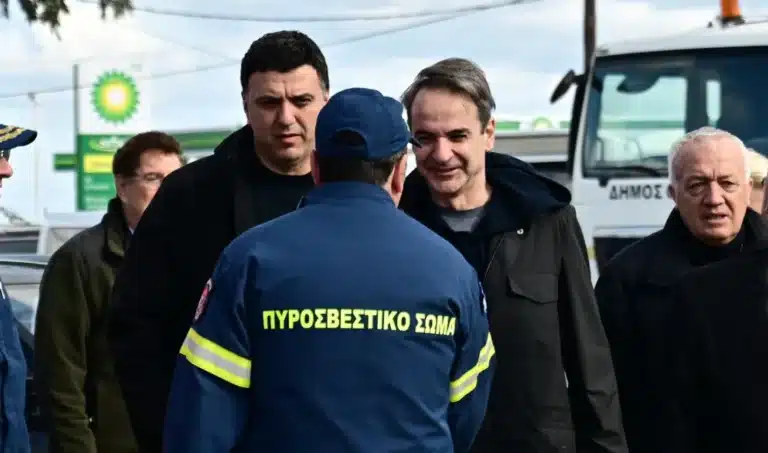 Έφτασε στη Σαντορίνη ο Κυριάκος Μητσοτάκης