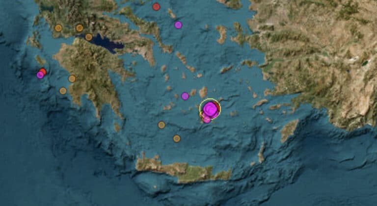 Νέος σεισμός 5 Ρίχτερ μετά τα 5,3 στη Σαντορίνη – Αισθητοί και οι δύο στην Αθήνα
