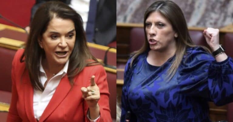 Χαμός ΤΩΡΑ μέσα στην Βουλή: «Πλακώθηκαν» Ντόρα Μπακογιάννη και Ζωή Κωνσταντοπούλου – Τα… έχασαν όλοι