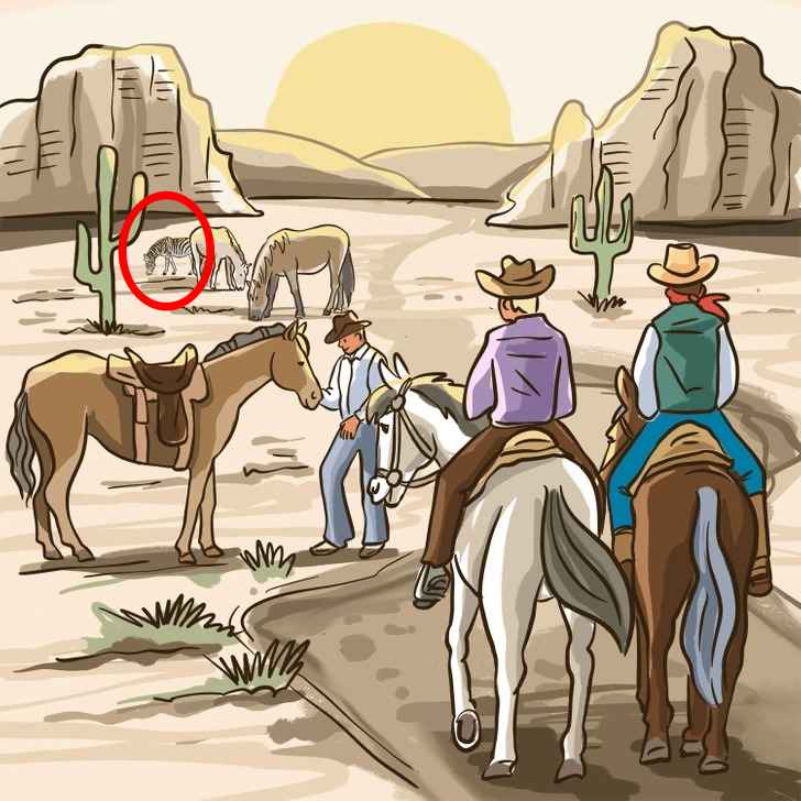 find the mistake in the desert picture solved