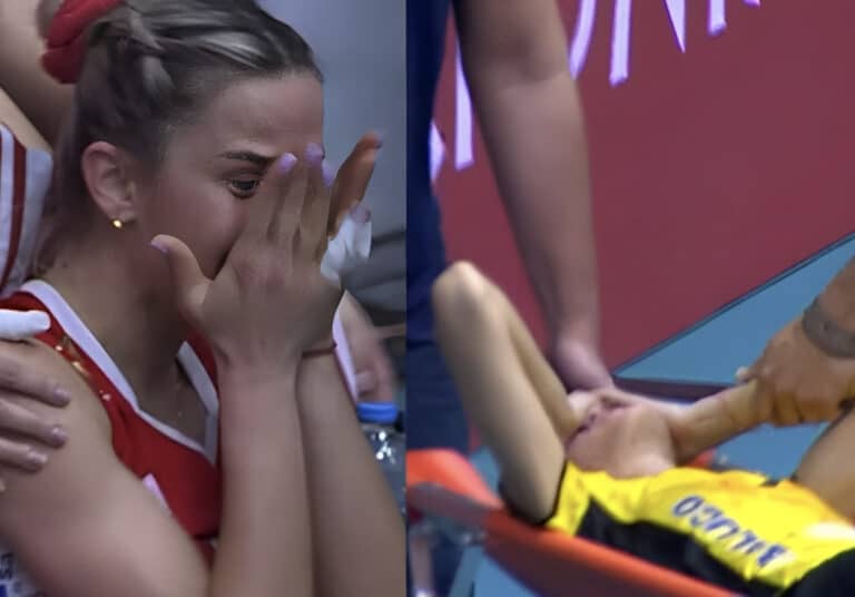 Βόλεϊ Γυναικών: Σοκαριστικός τραυματισμός της Πολυνοπούλου στο Ολυμπιακός-ΑΕΚ, αποχώρησε με φορείο