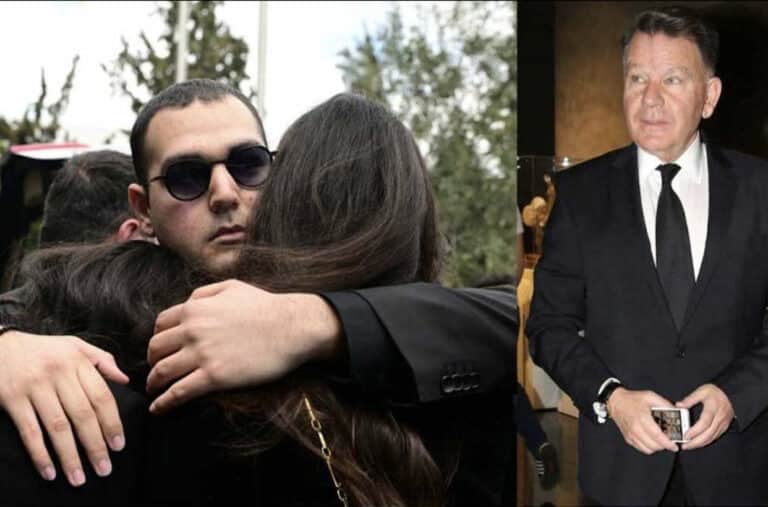 Αλέξης Κούγιας: Χωριστά έφτασαν η Εύη Βατίδου με τα δυο της παιδιά στο τρισάγιο του