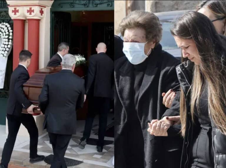 Θρήνος στην κηδεία της της Καίτης Κωνσταντίνου – Συντετριμμένες μητέρα και αδερφή