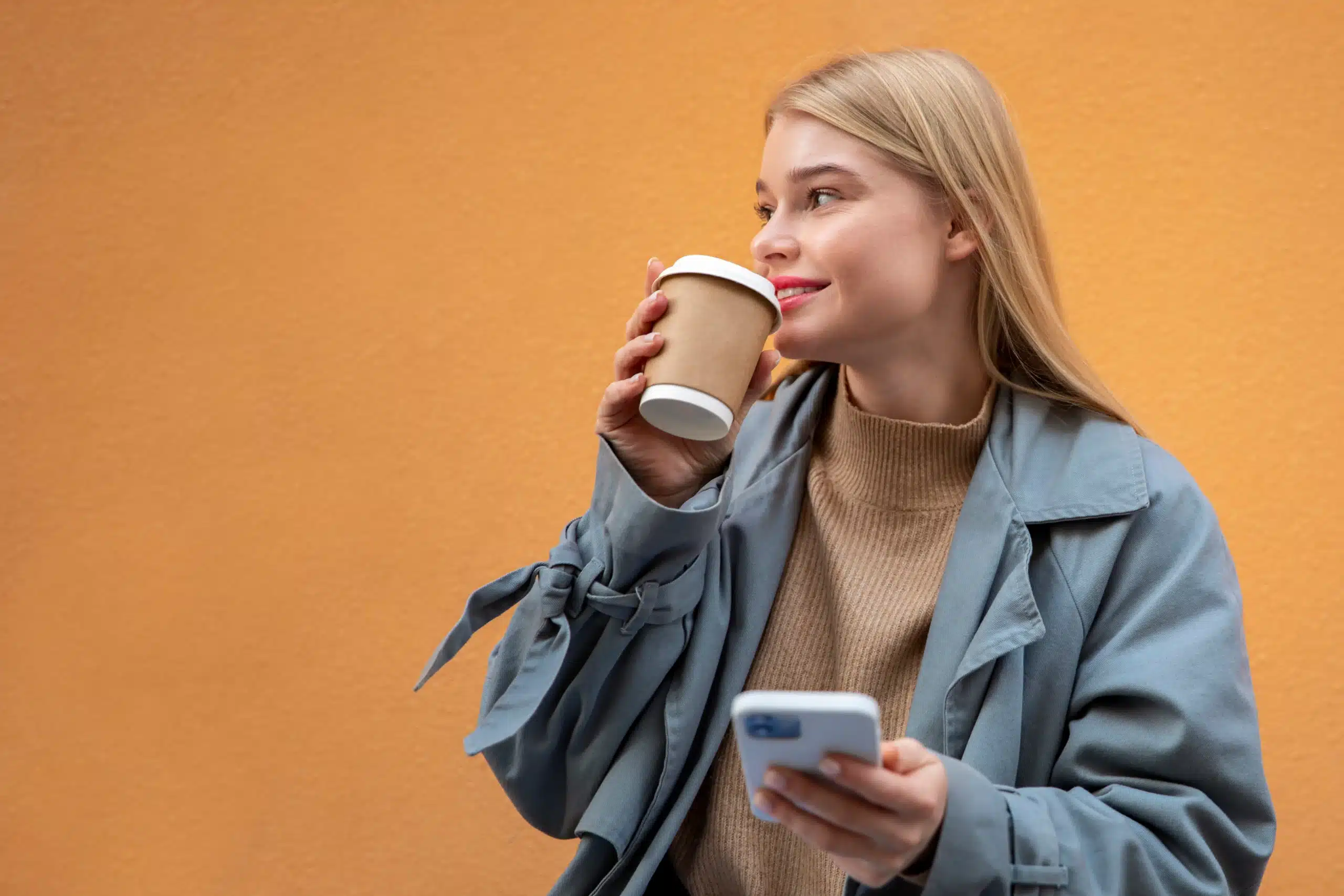 medium shot woman with coffee cup scaled 1