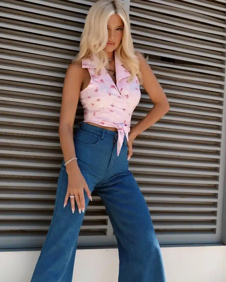 photo shared by fay skorda on may 28 2024 tagging miss abstracto and abstractoclothing. may be an image of 1 person and blonde hair