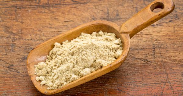 scoop of rice bran