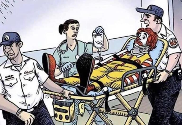 Βρείτε χτένα, καλαμάκι, μαχαίρι, τηγανιτές πατάτες.
