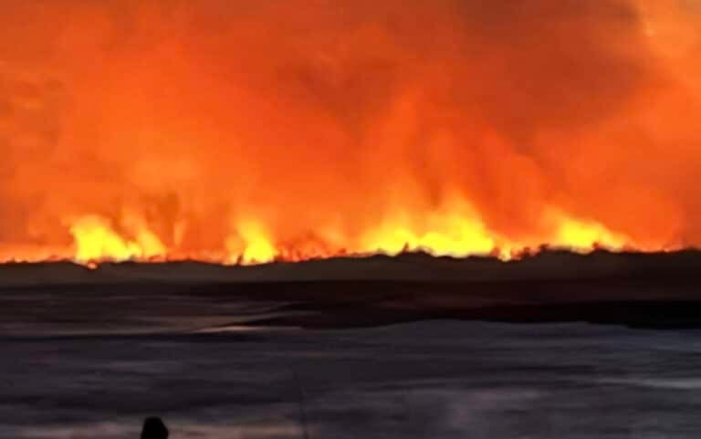 Μεγάλη φωτιά στην Καβάλα στην περιοχή της Κεραμωτής