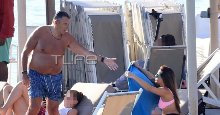 Μοντέλο ο Λιάγκας: Πήγε με την Αντωνά για μπάνιο και τους τράβηξαν κρuφά φωτογραφία μόνο με τα μαγιό τους