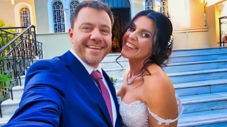 Ο Ευτύχης Μπλέτσας και η Ηλέκτρα Αστέρη παντρεύτηκαν με θρησκευτικό γάμο