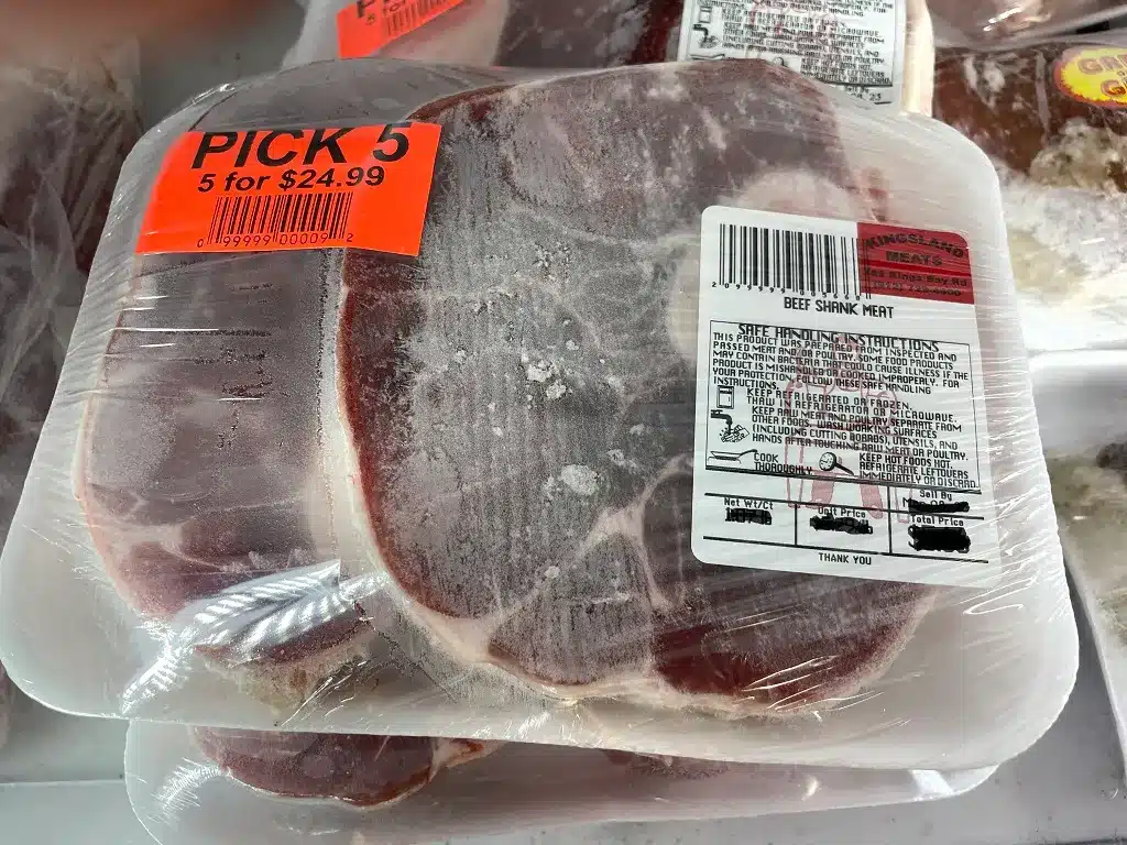 frozen beef shank meat 3451