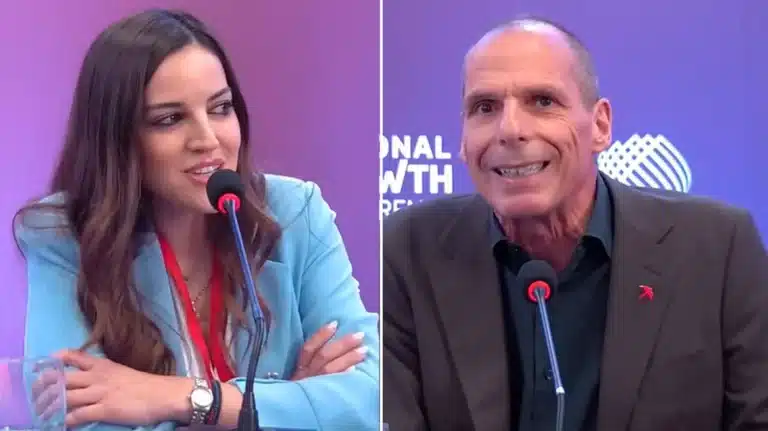 Ο κακός χαμός με τον Γιάνη Βαρουφάκη και δημοσιογράφο σε συνέδριο – Πως την αποκάλεσε