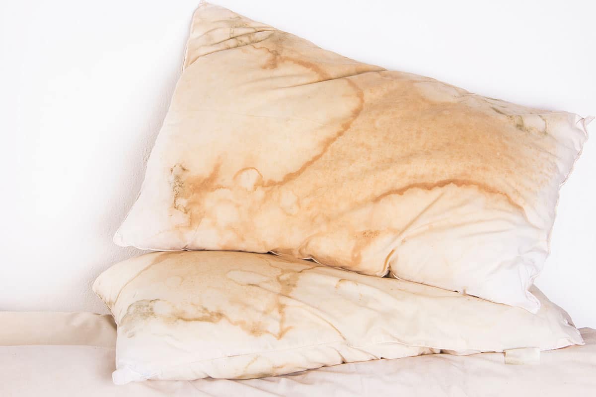 yellow stains pillows alarming signs their hidden meanings bed