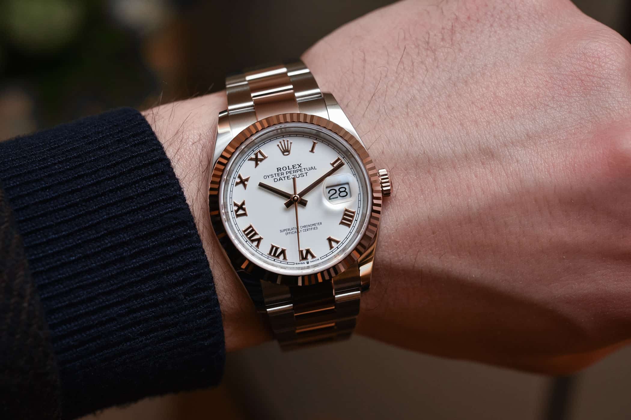 2018 rolex datejust 36 ref 126231 rolesor everose calibre 3235 2