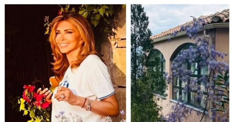 Μιμή Ντενίση: Με το μαγιό της στην πισίνα της στον Θεολόγο – Η πέργκολα και το εξωτερικό σαλόνι