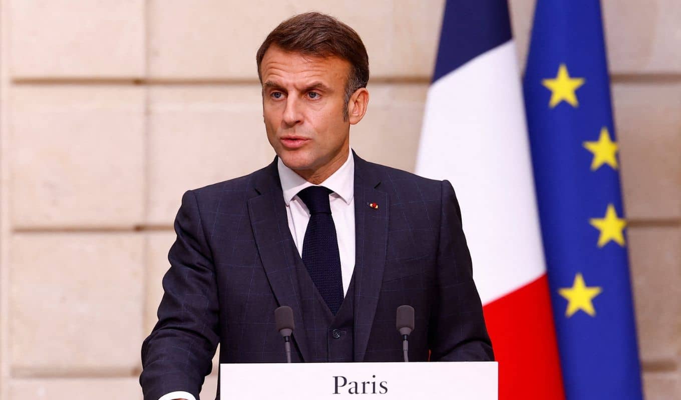 emmanuel macron palestine gaza
