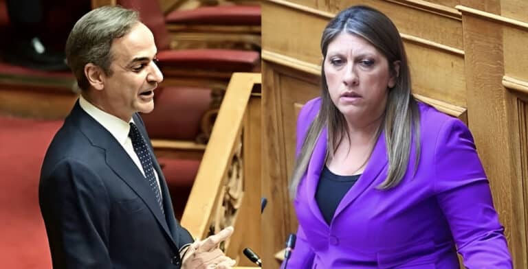 O κακός χαμός με Μητσοτάκη και Κωνσταντοπούλου μέσα στη βουλή – «Μην γκαρίζετε!»