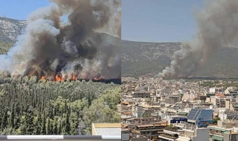 Μαθεύτηκε από που ξεκινήσει η φωτιά στους πρόποδες του Υμηττού – Επιβλήθηκαν πρόστιμα