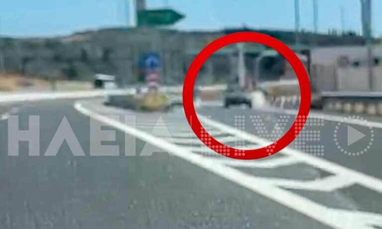 Πατρών – Πύργου: Οδηγός μπήκε ανάποδα στον κόμβο Αμαλιάδας